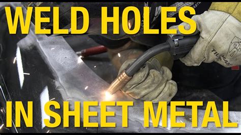 mig welding sheet metal holes|welder settings for sheet metal.